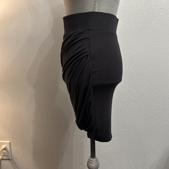 Helmut Lang women’s Twist skirt wool nova jersey color charcoal size P/S NWT - Picture 4 of 8